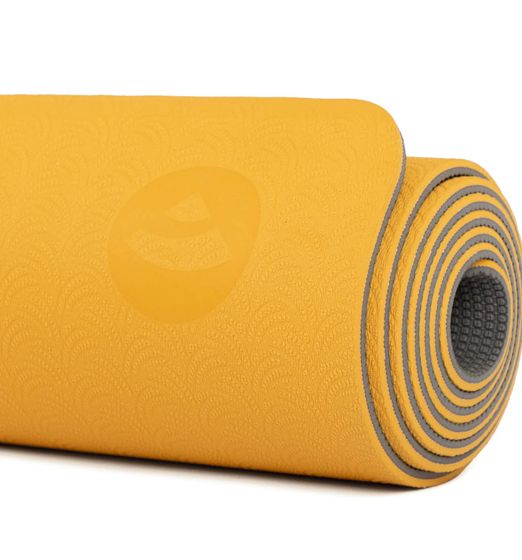 Bodhi Lotus Pro - mata do jogi - CIEMNO ŻÓŁTA