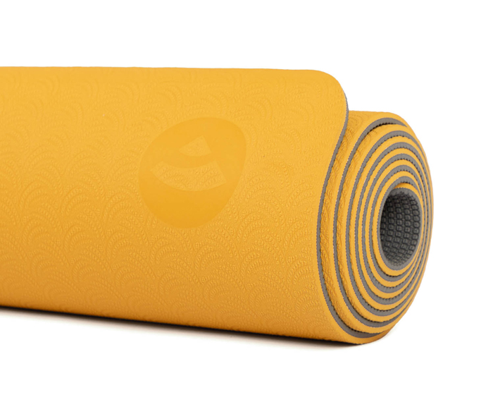 Bodhi Lotus Pro – mata do jogi – CIEMNO ŻÓŁTA